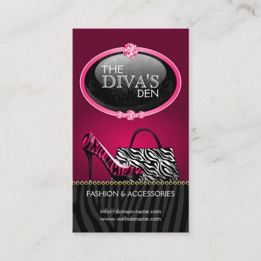 Carte De Visite Mode chic et impertinente (Devant)