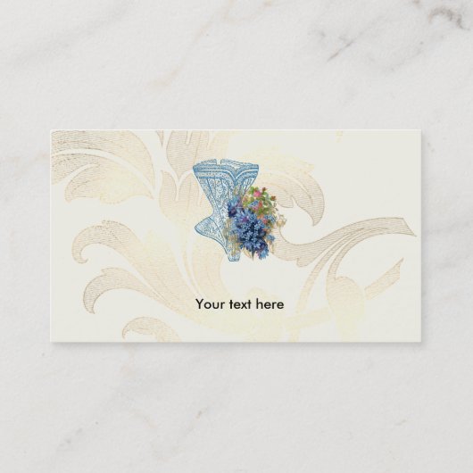 Carte De Visite Mode Corse & Fleurs (Dos)