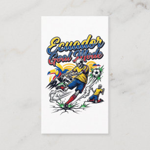 Carte De Visite Mode de but de l'Équateur Skeleton Striker Nations