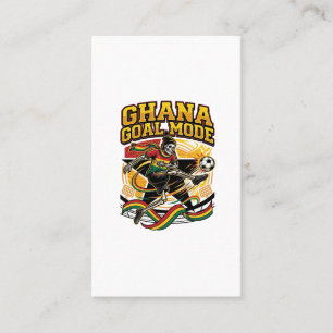 Carte De Visite Mode de but Ghana Skeleton Striker Nations Streetw