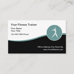 Carte De Visite Mode de fitness et de réadaptation moderne