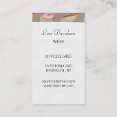 Carte De Visite Mode de nourriture (Dos)