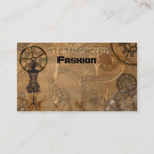 Carte De Visite Mode de Steampunk (Devant)
