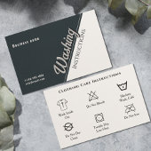 Carte De Visite Mode d'emploi des vêtements mode d'emploi noir bla