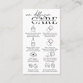 Carte De Visite Mode d'emploi moderne pour les Diffuseurs (Devant)