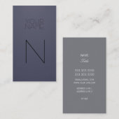 Carte De Visite Mode d'indigo (Devant / Derrière)
