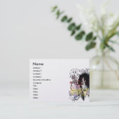 Carte De Visite Mode Diva tourbillonné (Debout devant)