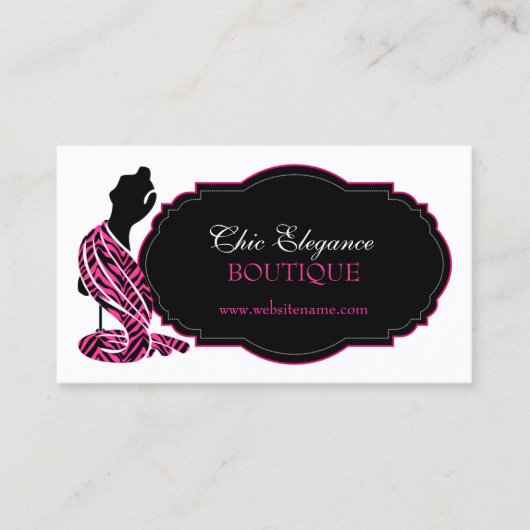 Carte De Visite Mode élégante (Devant)