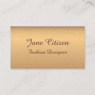 Carte De Visite Mode en bronze de la meilleure qualité