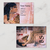 CARTE DE VISITE MODE ET BEAUTÉ DE L'ÉGYPTE ANTIQUE (Devant / Derrière)