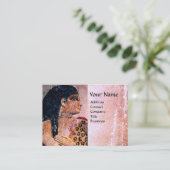 CARTE DE VISITE MODE ET BEAUTÉ DE L'ÉGYPTE ANTIQUE (Debout devant)