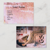 CARTE DE VISITE MODE ET BEAUTÉ DE L'EGYPTE ANTIQUE (Devant / Derrière)