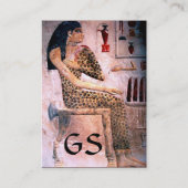 CARTE DE VISITE MODE ET BEAUTÉ DE L'EGYPTE ANTIQUE (Dos)