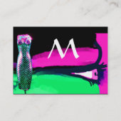 Carte De Visite MODE ET BEAUTÉ DE L'EGYPTE ANTIQUE MONOGRAM rose (Dos)