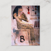 Carte De Visite MODE ET BEAUTÉ DE L'EGYPTE ANTIQUE MONOGRAM violet (Dos)