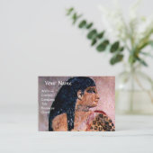 CARTE DE VISITE MODE ET BEAUTÉ DU MONOGRAM D'ÉGYPTE ANTIQUE (Debout devant)