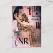 CARTE DE VISITE MODE ET BEAUTÉ DU MONOGRAM D'ÉGYPTE ANTIQUE (Dos)