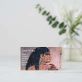 CARTE DE VISITE MODE ET BEAUTÉ DU MONOGRAM D'ÉGYPTE ANTIQUE (Debout devant)