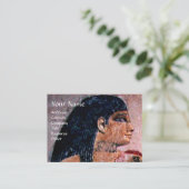 CARTE DE VISITE MODE ET BEAUTÉ DU MONOGRAM D'ÉGYPTE ANTIQUE (Debout devant)