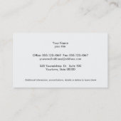 Carte De Visite Mode et beauté élégante Moderne en bande (Dos)