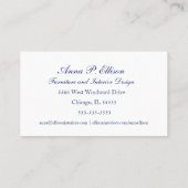 Carte De Visite Mode et illustration empilée à la mode de chaises (Dos)