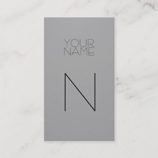 Carte De Visite Mode gris-clair (Devant)