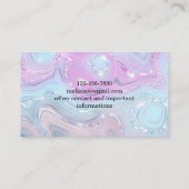 Carte De Visite Mode Holographique Iridescente (Dos)