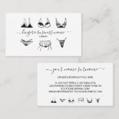 Carte De Visite Mode lingerie (Devant / Derrière)