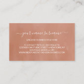 Carte De Visite Mode Lingerie Aquarelle (Dos)