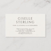 Carte De Visite Mode Luxe Boutique de Luxe (Devant)