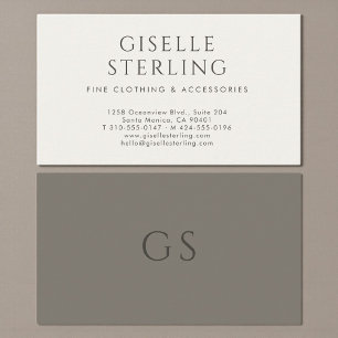 Carte De Visite Mode Luxe Boutique de Luxe