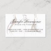 Carte De Visite Mode Mariage Dressy Mode Brown nuptiale (Dos)