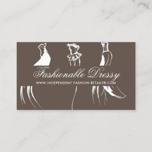 Carte De Visite Mode Mariage Dressy Mode Brown nuptiale