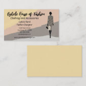 Carte De Visite Mode Modèle Vêtements Mode (Devant / Derrière)