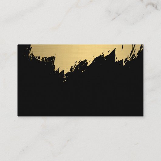 Carte De Visite Mode Or brossé noir (Dos)