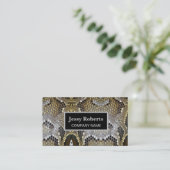 Carte De Visite Mode poster de animal tendance tendance peau de se (Debout devant)