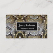 Carte De Visite Mode poster de animal tendance tendance peau de se (Devant)