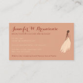 Carte De Visite Mode pour Mariage Bridesmaid Evêque robe de fête (Dos)