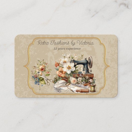 Carte De Visite Mode rétro (Devant)