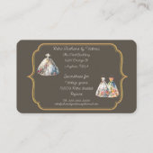 Carte De Visite Mode rétro Seamstress (Dos)