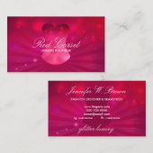 Carte De Visite Mode Rose Lux Corset Lingerie (Devant / Derrière)