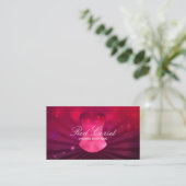 Carte De Visite Mode rose rouge Lux Corset Lingerie (Debout devant)