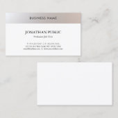 Carte De Visite Mode Simple Moderne Professionnel Branché (Devant / Derrière)