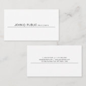 Carte De Visite Mode Smart Moderne Professionnel Graphique (Devant / Derrière)