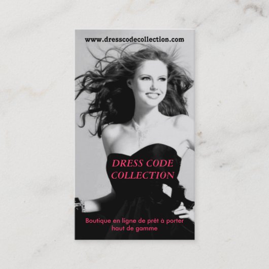 CARTE DE VISITE MODE STYLISME PRET A PORTER (Devant)