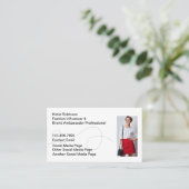 Carte De Visite Mode tendance Influenceur des médias sociaux (Debout devant)