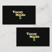 Carte De Visite Mode Vacance À L'Aiguille Vers Le Bas Vacance Funn (Devant / Derrière)