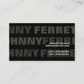 Carte De Visite Mode viii (Dos)