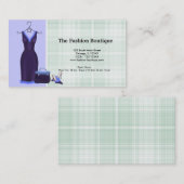 Carte De Visite Mode (violet) (Devant / Derrière)