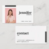 Carte De Visite Model Acress (Devant / Derrière)